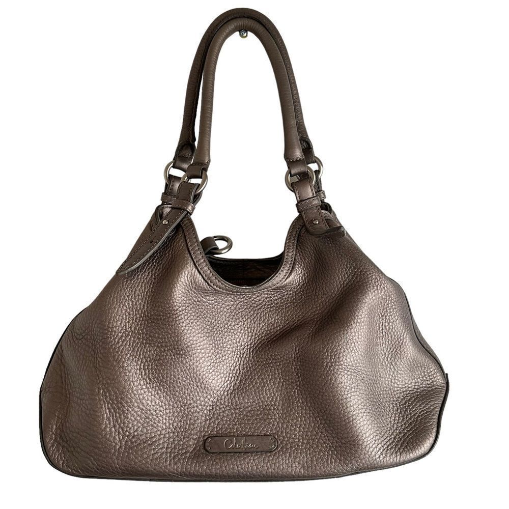 Cole Haan Tan Leather Metallic Handbag